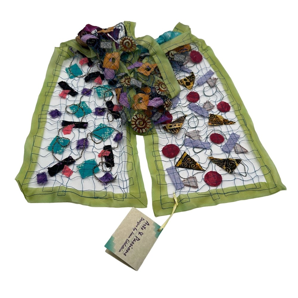 Joan Edelstein Scarf One of a kind Art piece